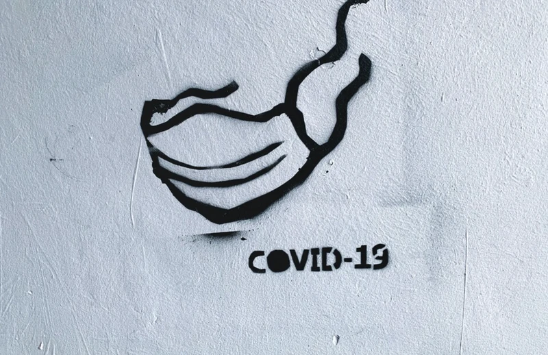 Close-up of a COVID-19 test kit